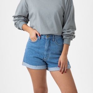 Los Angeles Apparel 100% cotton denim shorts